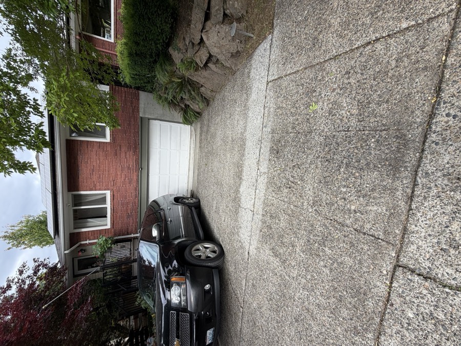 Driveway after cleaning