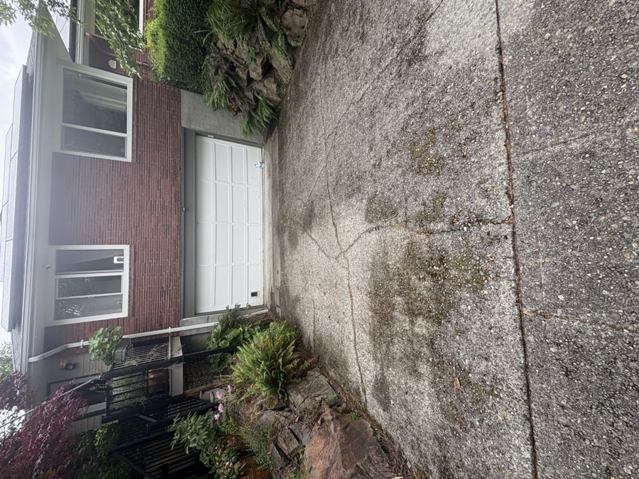 Driveway before cleaning