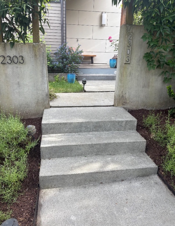 Stairs after cleaning